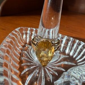 Vintage Citrine and 10K gold Ring